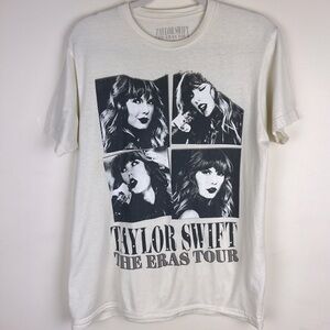 Taylor Swift The Eras Tour Concert T Shirt Cream & Black | M